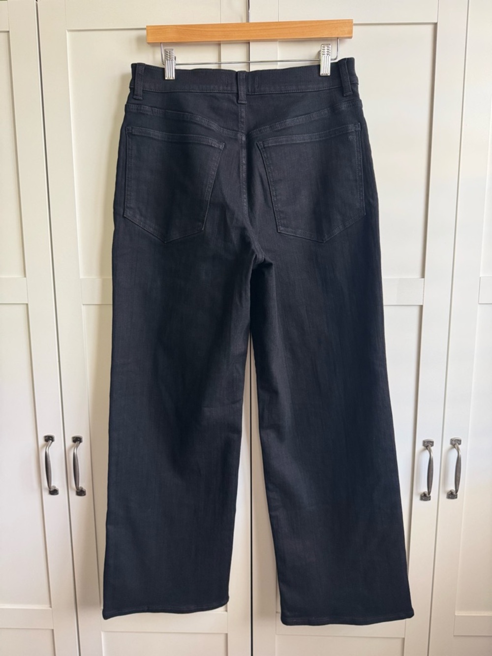 Madewell The Perfect Vintage High-Rise Wide-Leg Jean in Black Rinse Wash Size 30 - Picture 5 of 8